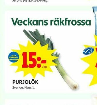 ICA Kvantum Purjolök erbjuda