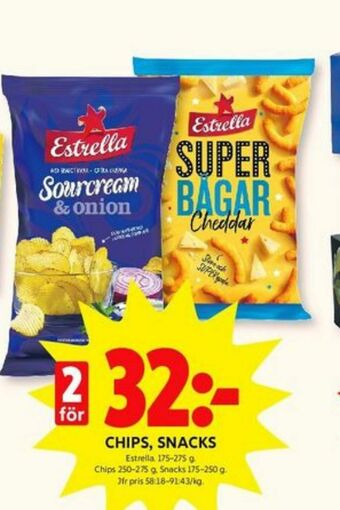 ICA Kvantum Estrella Chips erbjuda