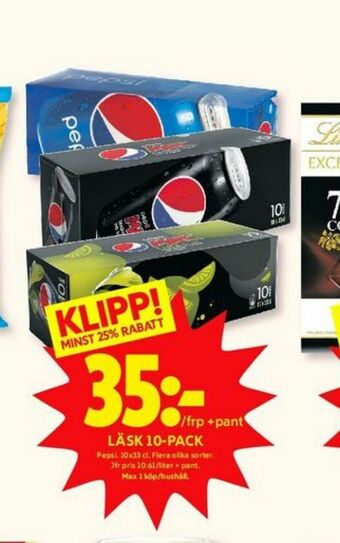 ICA Kvantum Pepsi Läskedryck erbjuda