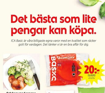 ICA Kvantum ICA Basic Falukorv erbjuda