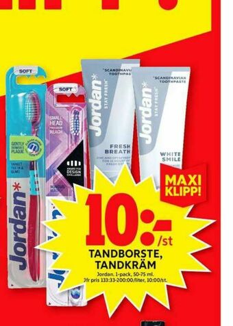 ICA Maxi Jordan Tandborste erbjuda