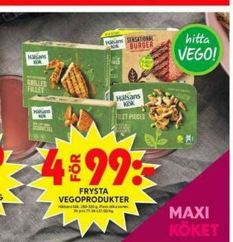 ICA Maxi Hälsans Kök Vegetarmat erbjuda