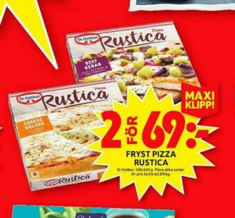 ICA Maxi Rustica Pizza erbjuda