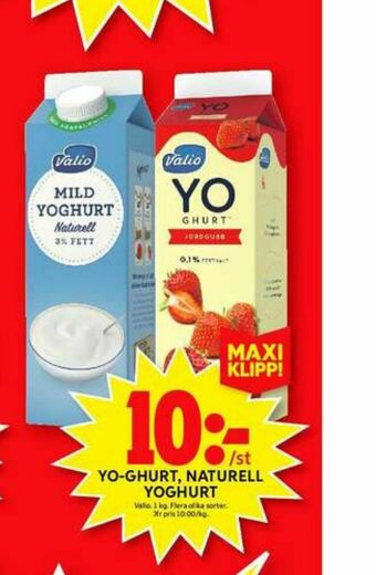 ICA Maxi Valio Yoghurt erbjuda