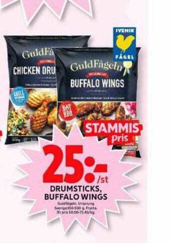 ICA Maxi Guldfågeln Kycklingben erbjuda
