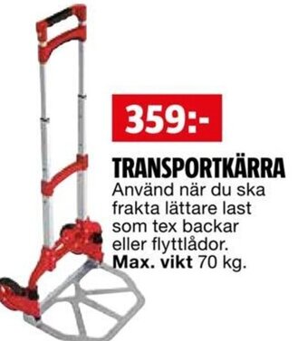 Bauhaus TRANSPORTKÄRRA erbjuda