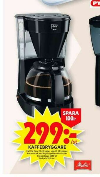ICA Maxi Melitta Kaffebryggare erbjuda