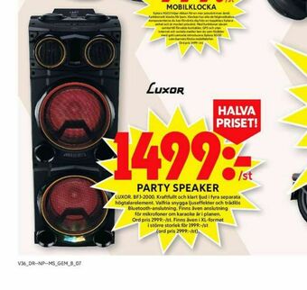 ICA Maxi Luxor Högtalare erbjuda