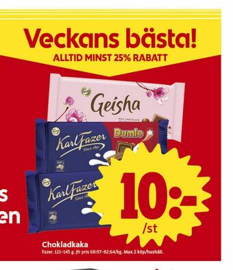 ICA Nära Geisha Chokladkaka erbjuda