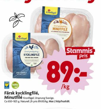 ICA Nära Kronfågel Kycklingfilé erbjuda