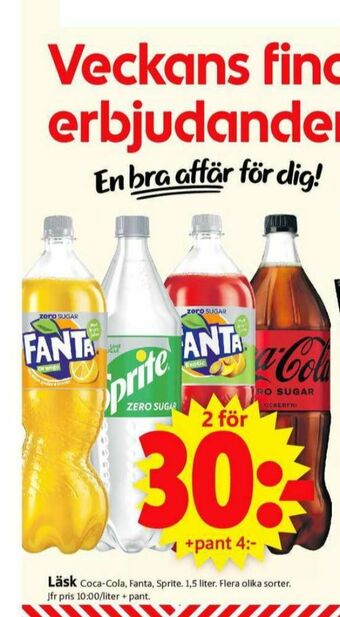 ICA Supermarket Sprite Zero Läskedryck erbjuda