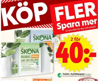 ICA Supermarket Skona Hushållspapper erbjuda