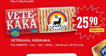 Willys Polarbröd Rågkakor erbjuda