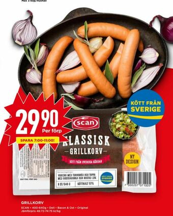 Willys Scan Grillkorv erbjuda