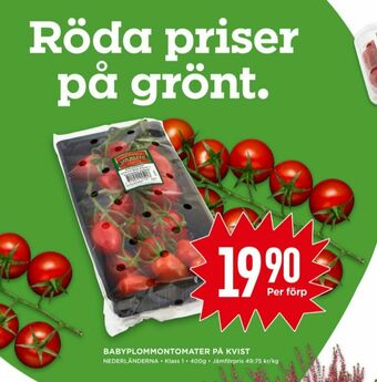 Willys Plommontomater erbjuda