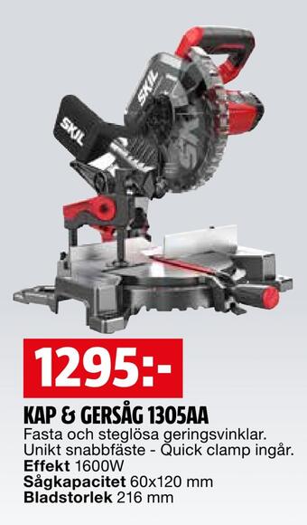 Bauhaus Kap & gersåg 1305aa erbjuda