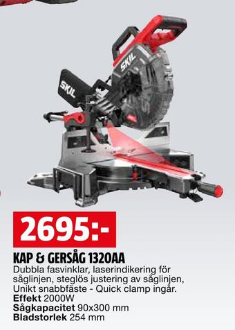 Bauhaus Kap & gersåg 1320aa erbjuda