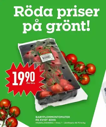 Willys Hemma Plommontomater erbjuda