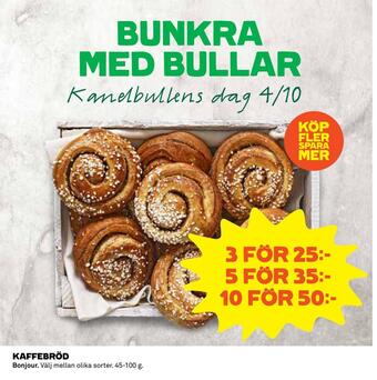 Coop Konsum Kaffebröd erbjuda