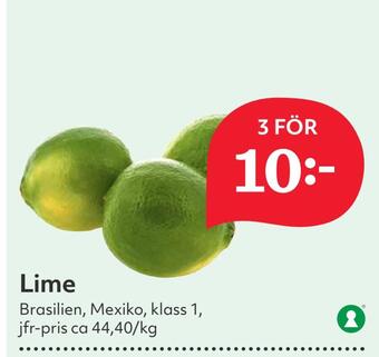 Hemköp Lime erbjuda