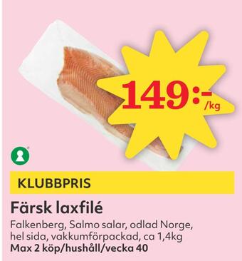 Hemköp Färsk laxfilé erbjuda