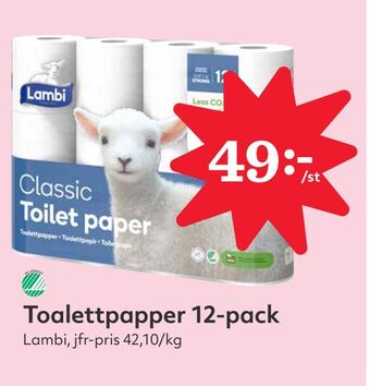 Hemköp Toalettpapper 12-pack erbjuda