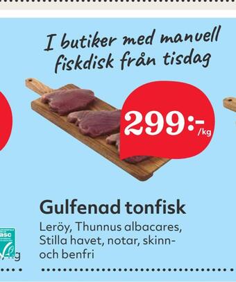Hemköp Gulfenad tonfisk erbjuda