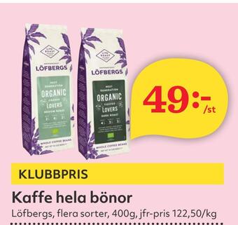 Hemköp Kaffe hela bönor erbjuda
