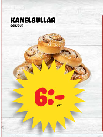 Nelins Kanelbullar erbjuda