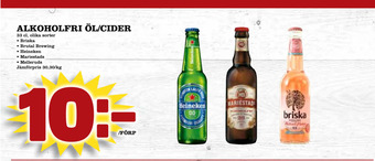 Din Mat Alkoholfri öl/cider erbjuda