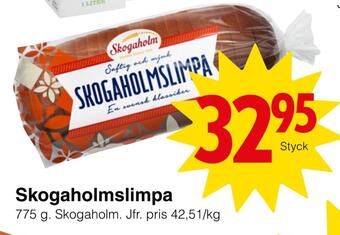 Matöppet Skogaholmslimpa erbjuda