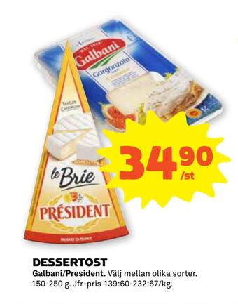 Coop Forum Dessertost erbjuda