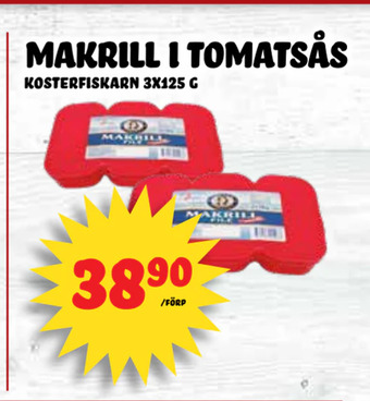 Nelins Makrill i tomatsås erbjuda