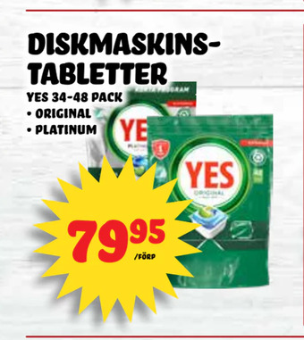 Nelins Diskmaskinstabletter erbjuda