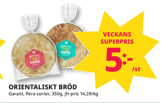 Tempo Orientaliskt bröd erbjuda