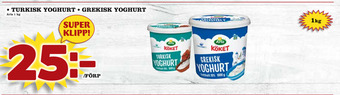 Nya Pulsen Turkisk yoghurt • grekisk yoghurt erbjuda