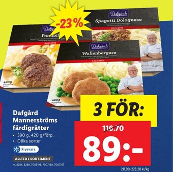 Dafgård Mannerströms färdigrätter