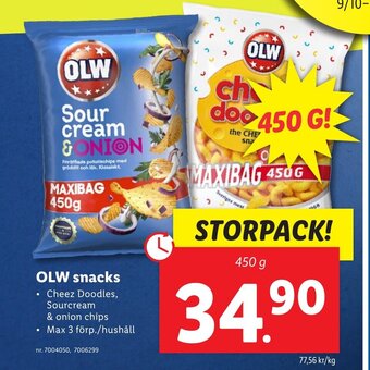 Lidl OLW snacks erbjuda