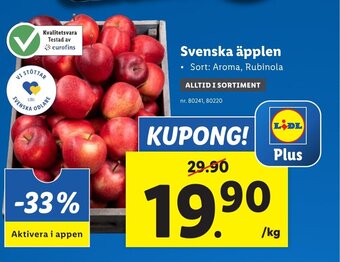 Lidl Svenska äpplen erbjuda