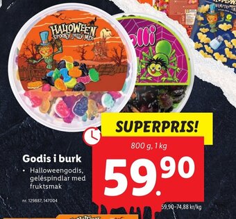 Lidl Godis i burk erbjuda