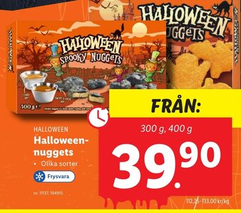Lidl HALLOWEEN Halloween- nuggets erbjuda