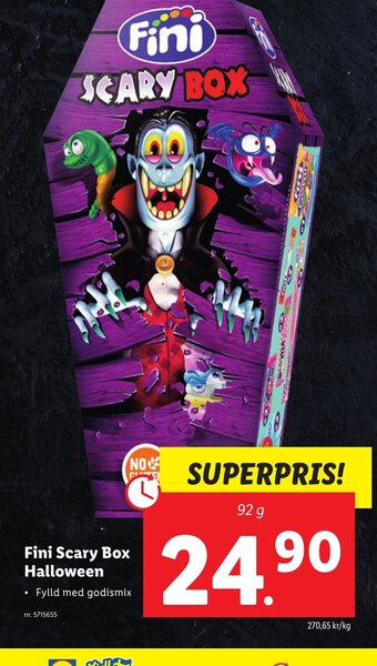 Lidl Fini Scary Box Halloween erbjuda