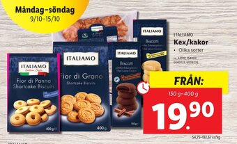 Lidl ITALIAMO Kex/kakor erbjuda