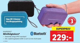 Lidl SILVERCRESTⓇ Minihögtalare erbjuda