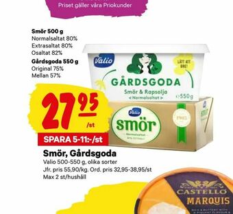 City Gross Smör, Gårdsgoda erbjuda