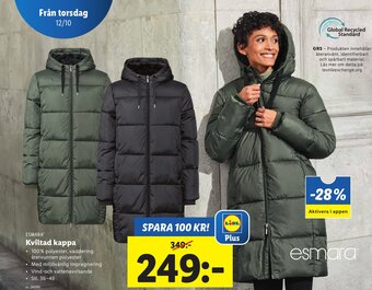 Lidl ESMARAⓇ Kviltad kappa erbjuda