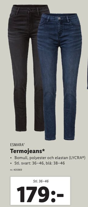 Lidl ESMARAⓇ Termojeans erbjuda