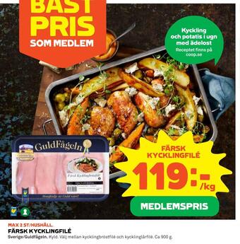 Coop Daglivs Färsk kycklingfilé erbjuda