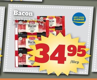 Bonum Matmarknad Bacon erbjuda