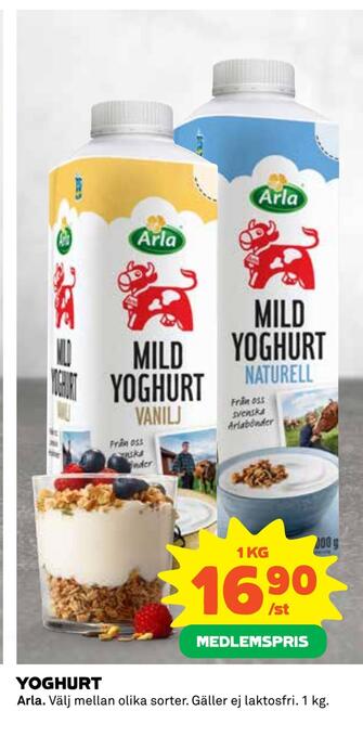 Coop Daglivs Yoghurt erbjuda